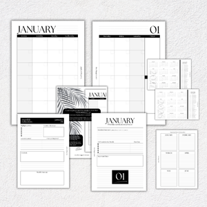 2026 Monthly Calendar Inserts ~ Dated | A5, 6-ring Punch