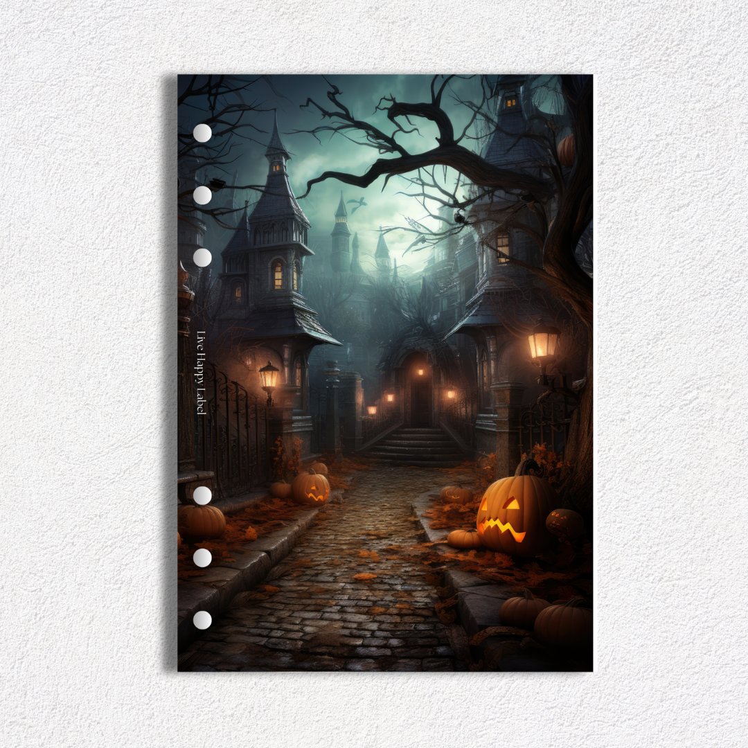 "Happy Halloween" Dashboard & Cover | A5, 6-Ring Punch