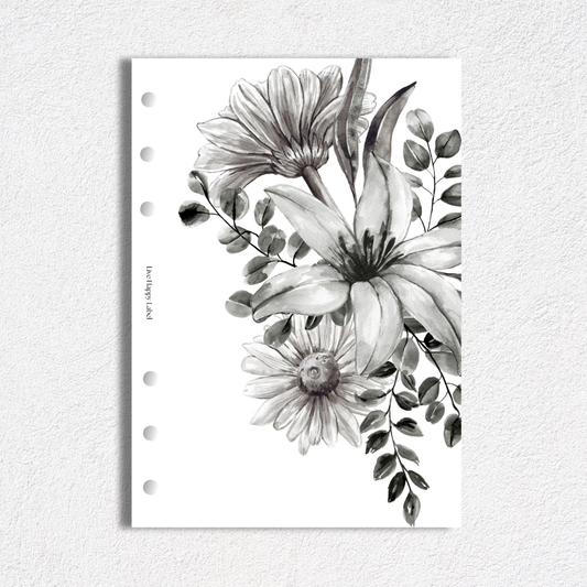 "Midnight Ink" #001 Dashboard & Cover | A5, 6-Ring Punch