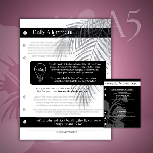 Daily Alignment ~ Morning Routine | A5 6-Hole Ringbound