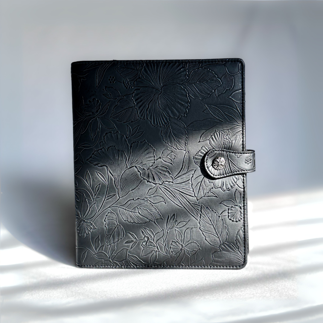 Kaylee Black "Tropical Bloom" Planner Binder | A5, 6-ring