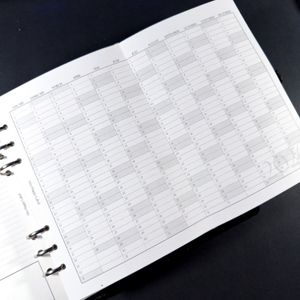 2026 Fold-Out Yearly Calendar | A5, 6-ring
