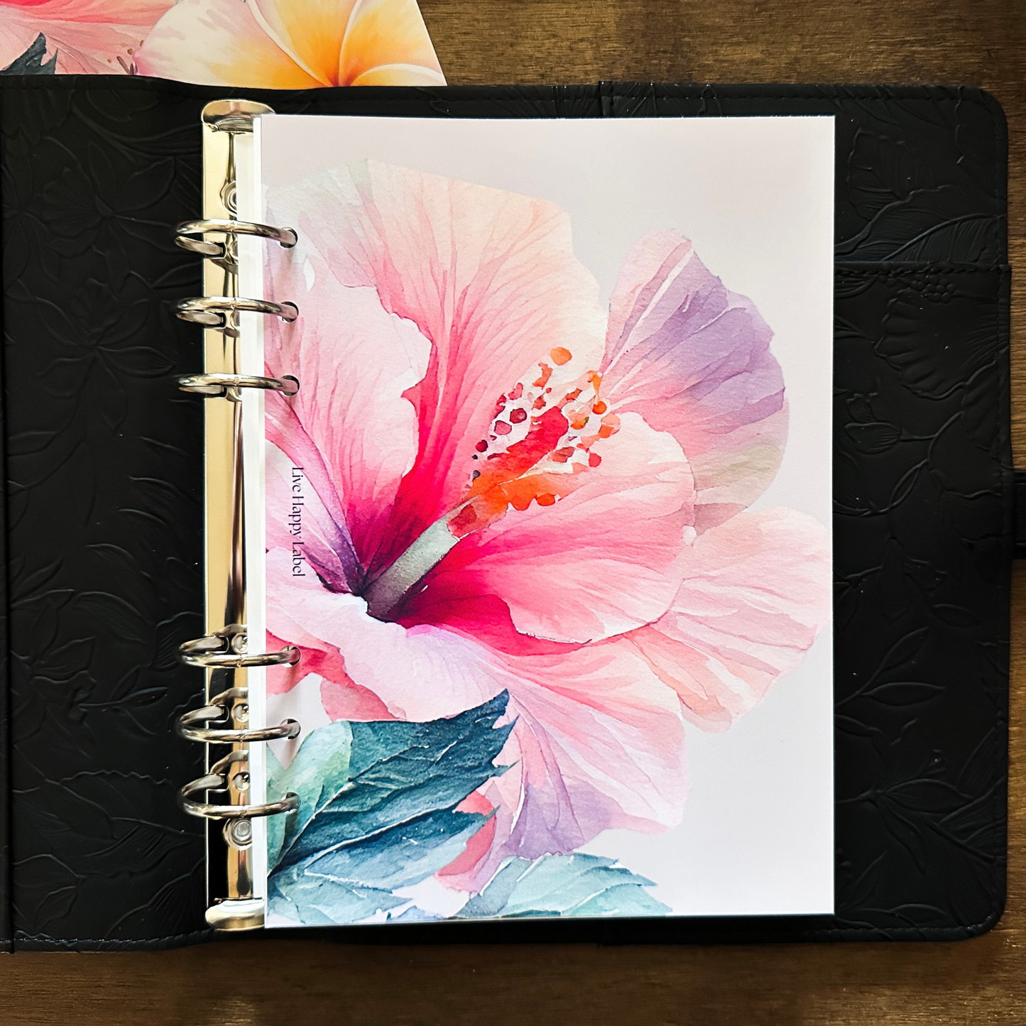 "Island Blooms" 003 Dashboard & Cover | A5, 6-Ring Punch