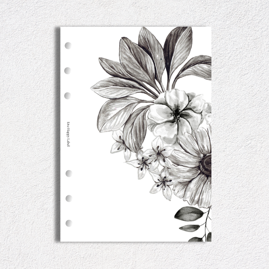 "Midnight Ink" #002 Dashboard & Cover | A5, 6-Ring Punch
