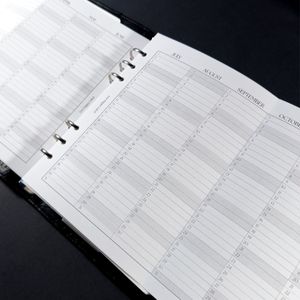 2026 Fold-Out Yearly Calendar | A5, 6-ring