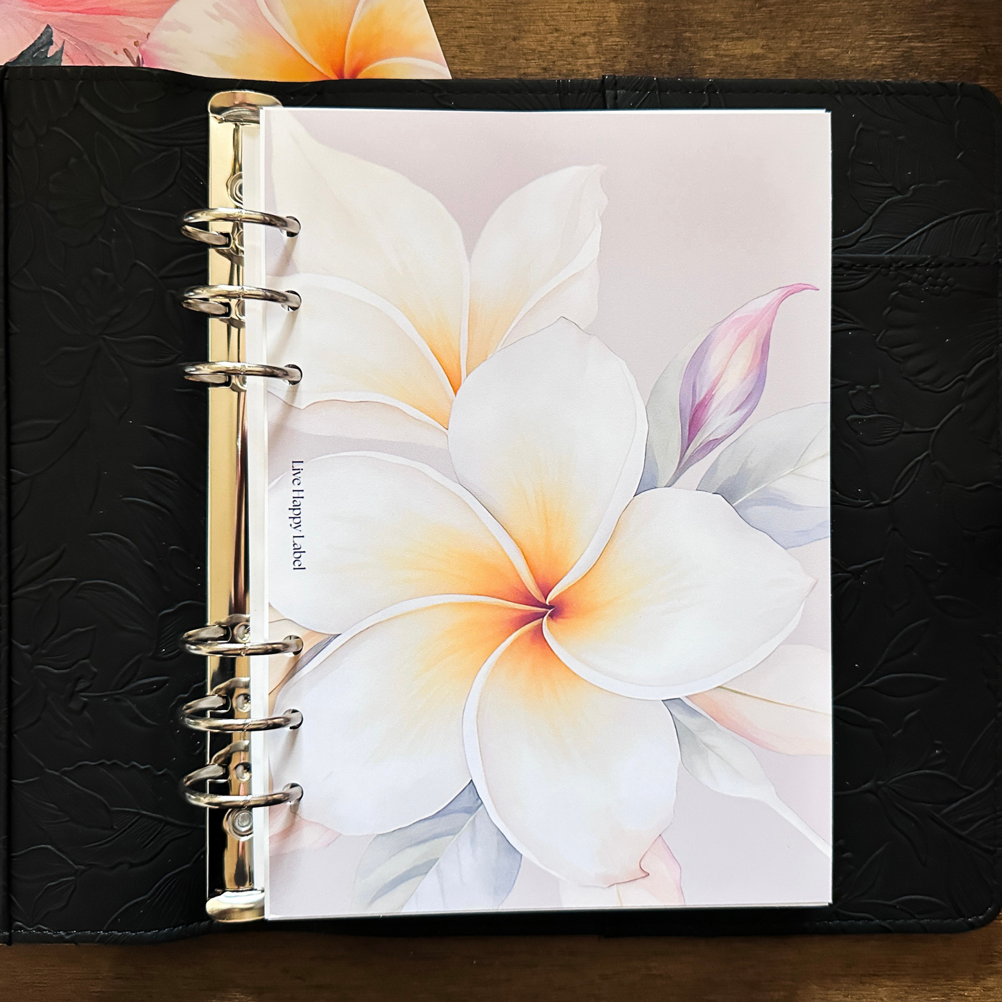"Island Blooms" 005 Dashboard & Cover | A5, 6-Ring Punch