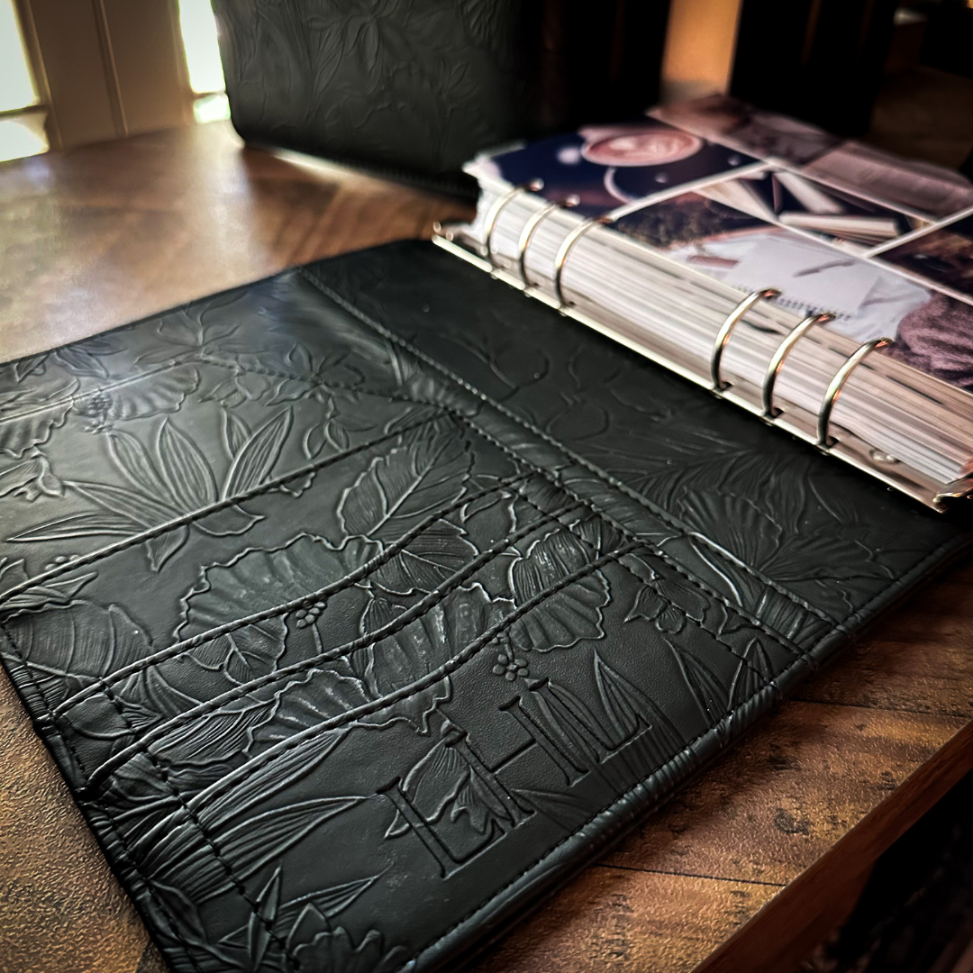 Kaylee Black "Tropical Bloom" Planner Binder | A5, 6-ring