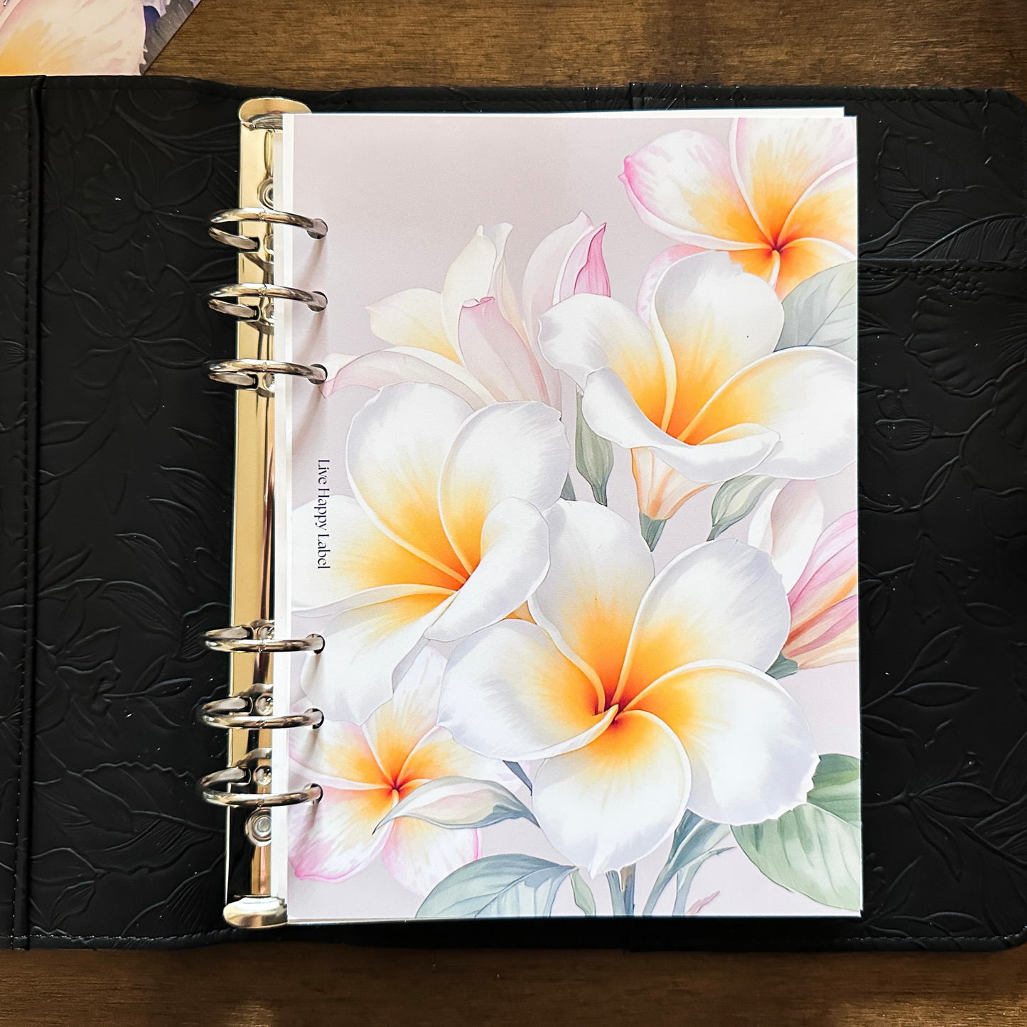 "Island Blooms" 007 Dashboard & Cover | A5, 6-Ring Punch