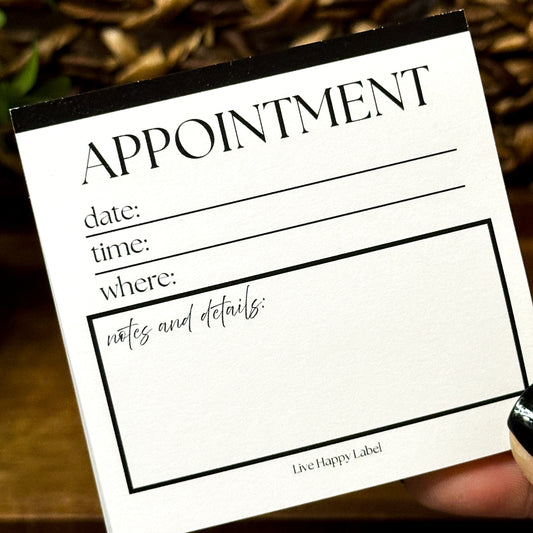 Appointment | Functional Sticky Notes | 3" x 3"