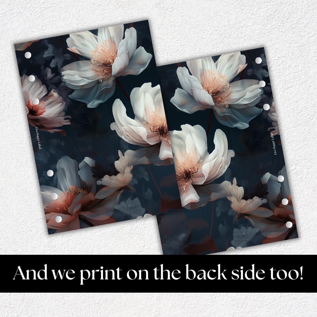 "Busy Blooming" #003 Dashboard & Cover | A5, 6-Ring Punch