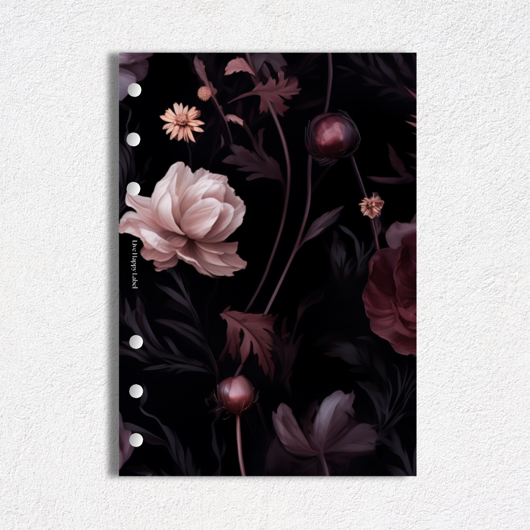"Busy Blooming" #004 Dashboard & Cover | A5, 6-Ring Punch