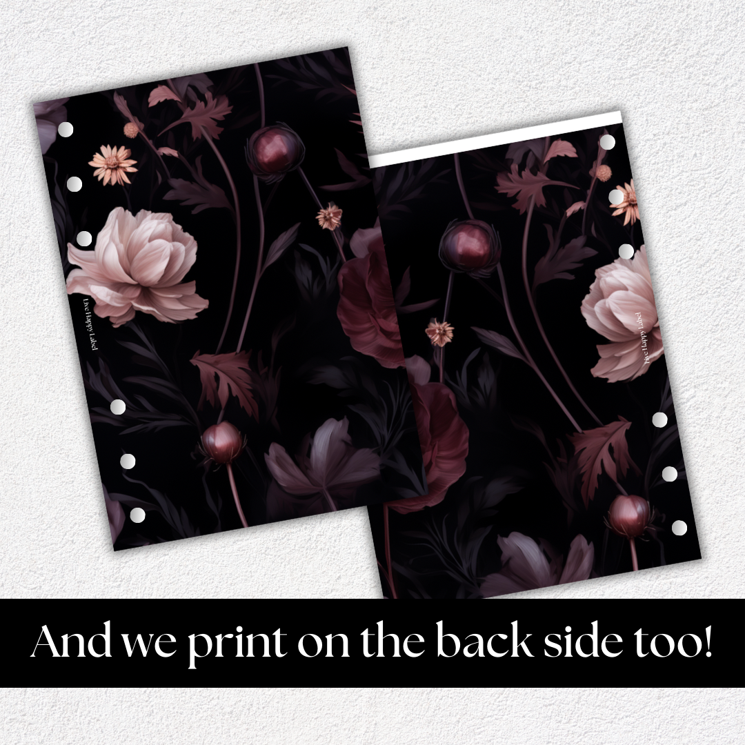 "Busy Blooming" #004 Dashboard & Cover | A5, 6-Ring Punch