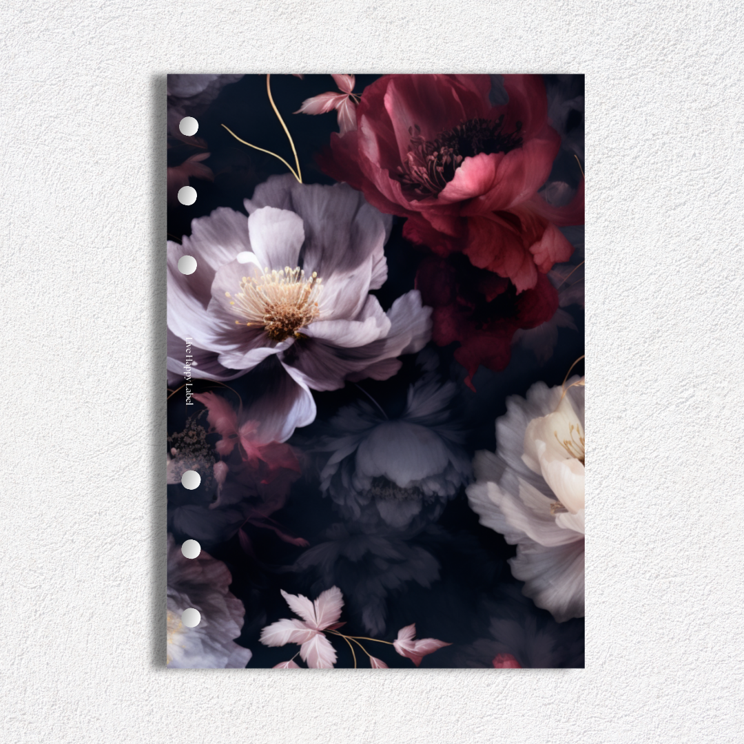 "Busy Blooming" #001 Dashboard & Cover | A5, 6-Ring Punch