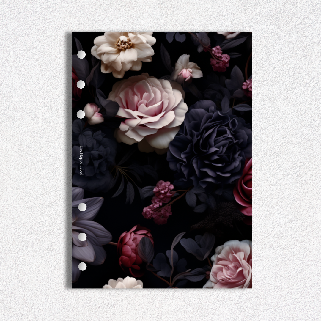 "Busy Blooming" #002 Dashboard & Cover | A5, 6-Ring Punch