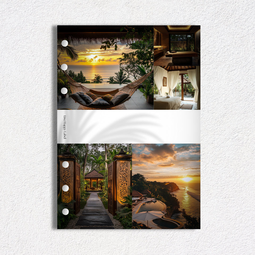 "Bali Sunrise" Dashboard & Cover | A5, 6-Ring Punch