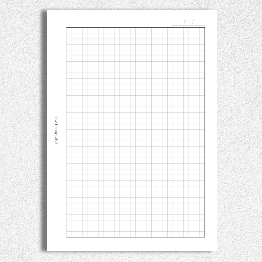 Grid Note Pages | A5, 6-ring Punch