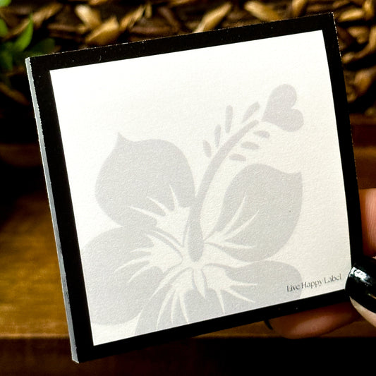 Hibiscus | Functional Sticky Notes | 3" x 3"