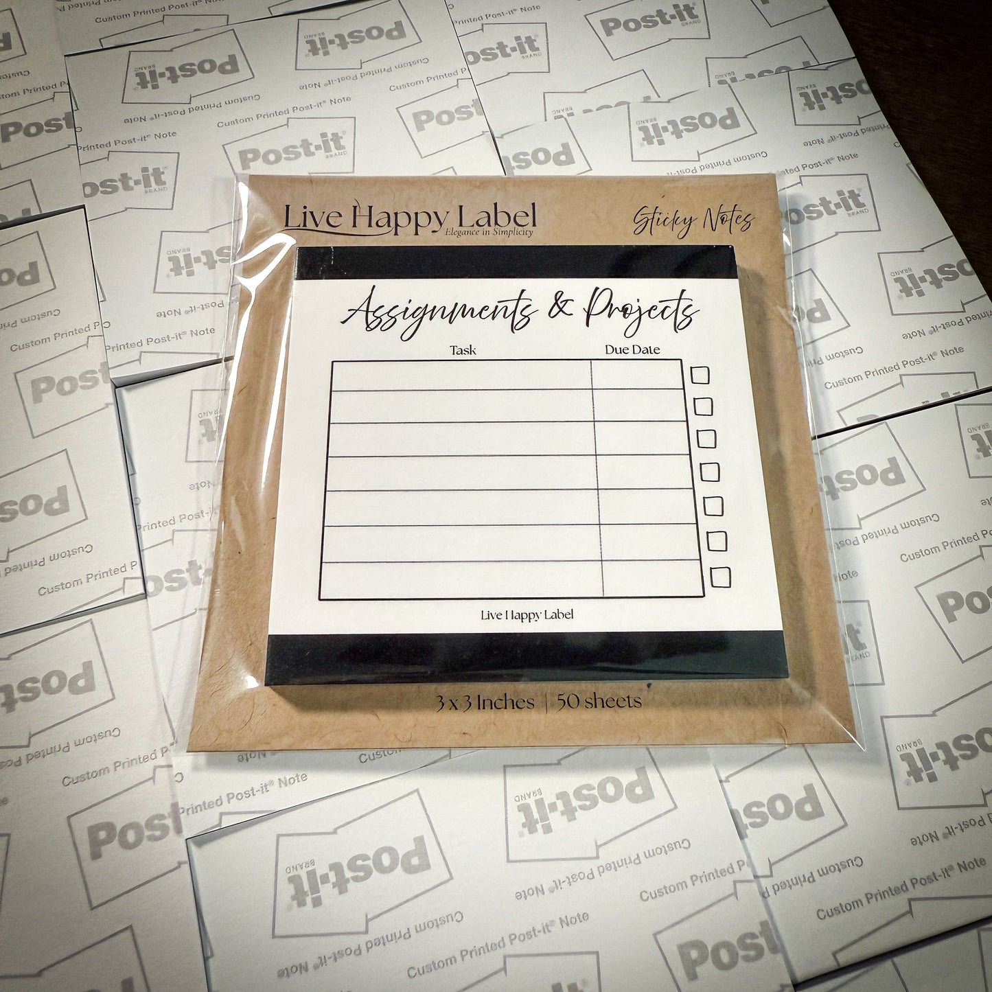 Assignments & Projects | Functional Sticky Notes | 3" x 3"