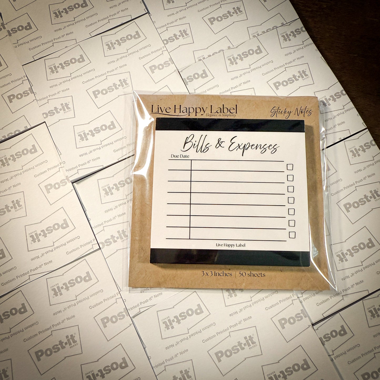 Bills & Expenses | Functional Sticky Notes | 3" x 3"