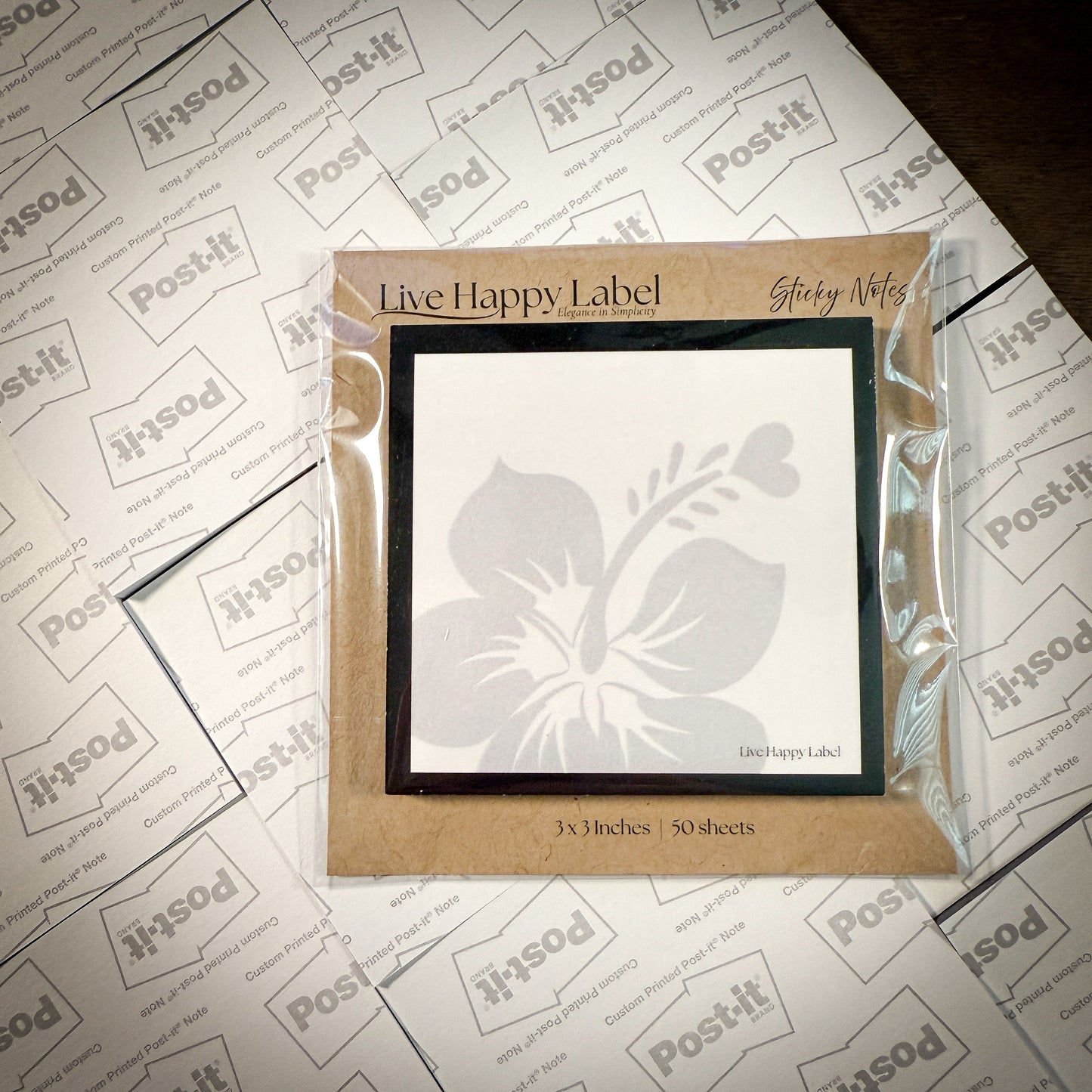 Hibiscus | Functional Sticky Notes | 3" x 3"