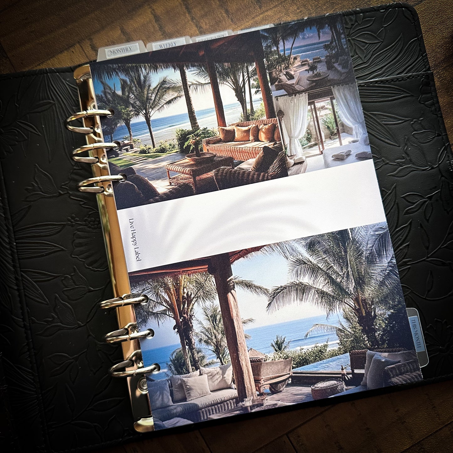 "Bali Daybreak" Dashboard & Cover | A5, 6-Ring Punch