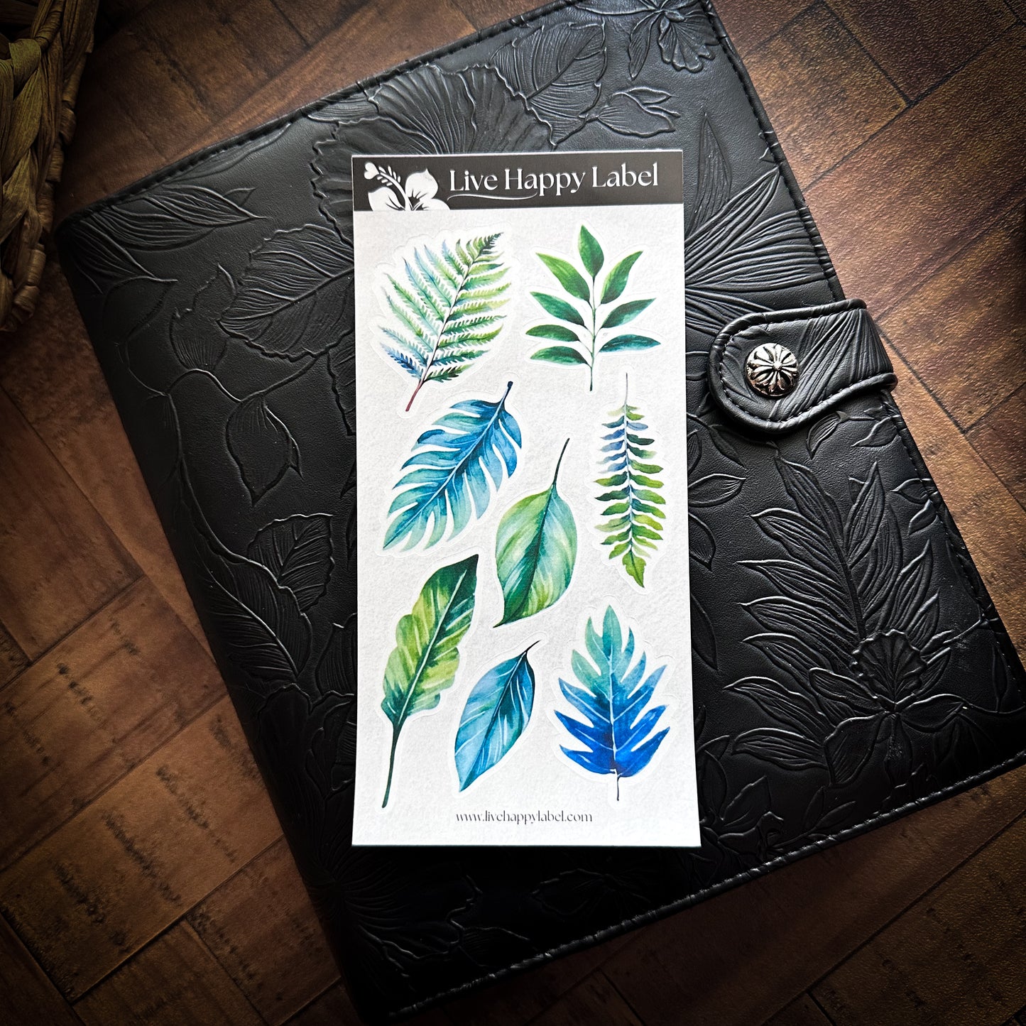"Bella Leaves" Sticker Sheet | LARGE DESIGN
