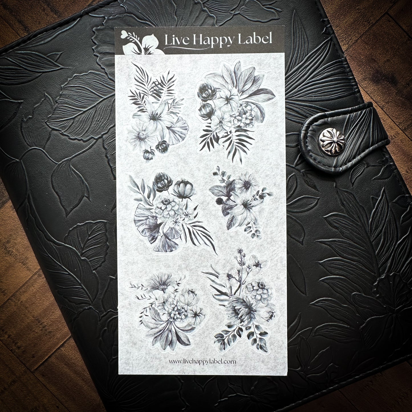 "Tropical Ink Bouquets" Sticker Sheet | LARGE DESIGN