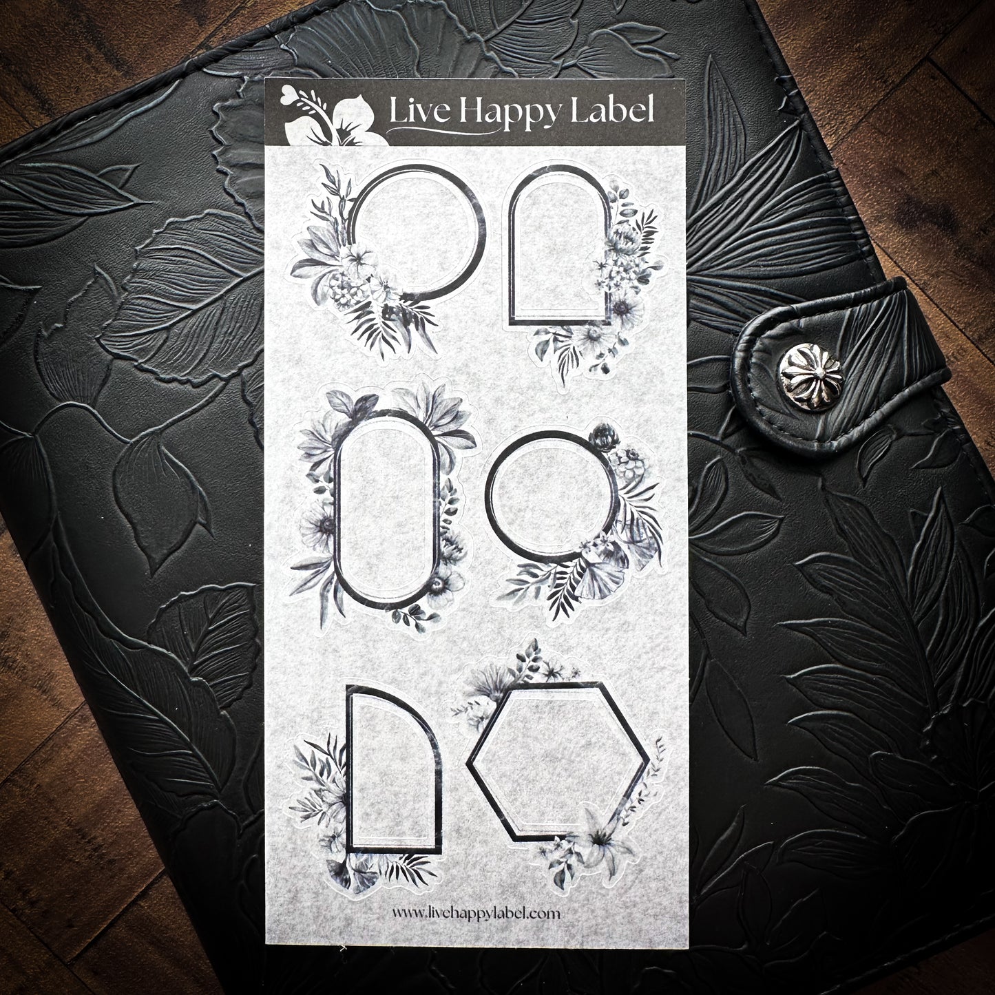 "Tropical Ink Frames" Sticker Sheet