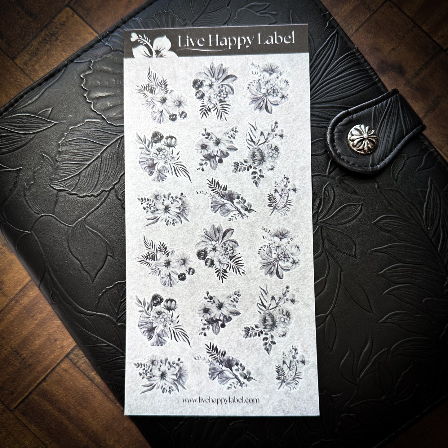 "Tropical Ink Bouquets" Sticker Sheet | SMALL DESIGN
