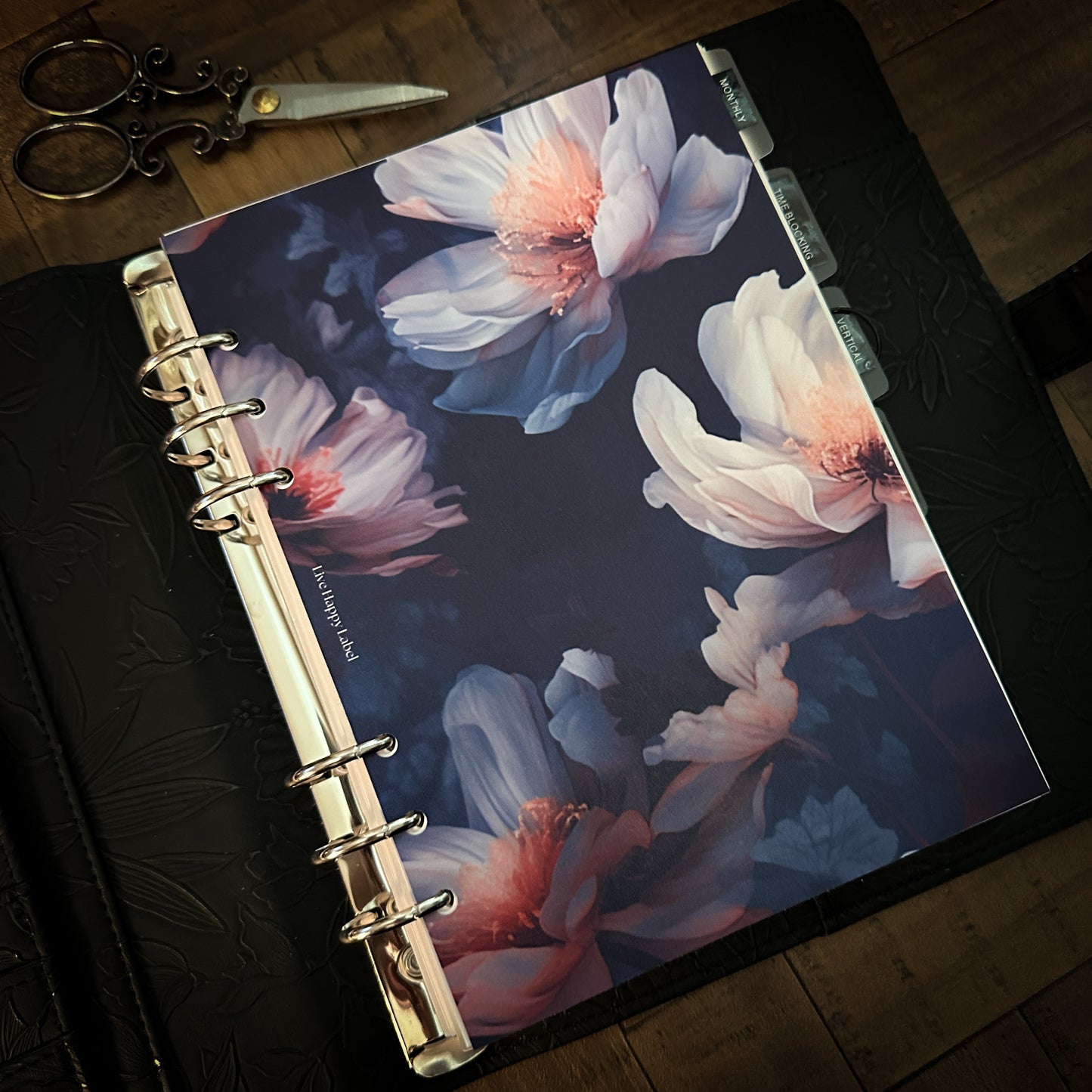 "Busy Blooming" #003 Dashboard & Cover | A5, 6-Ring Punch