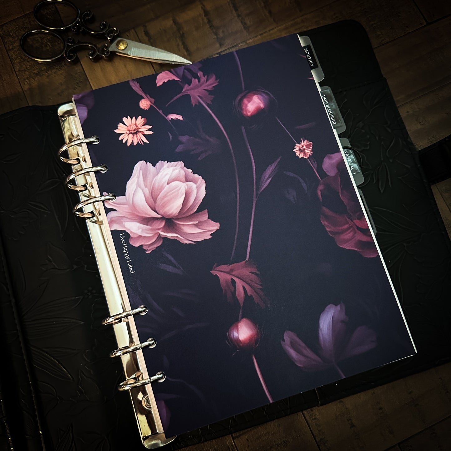 "Busy Blooming" #004 Dashboard & Cover | A5, 6-Ring Punch