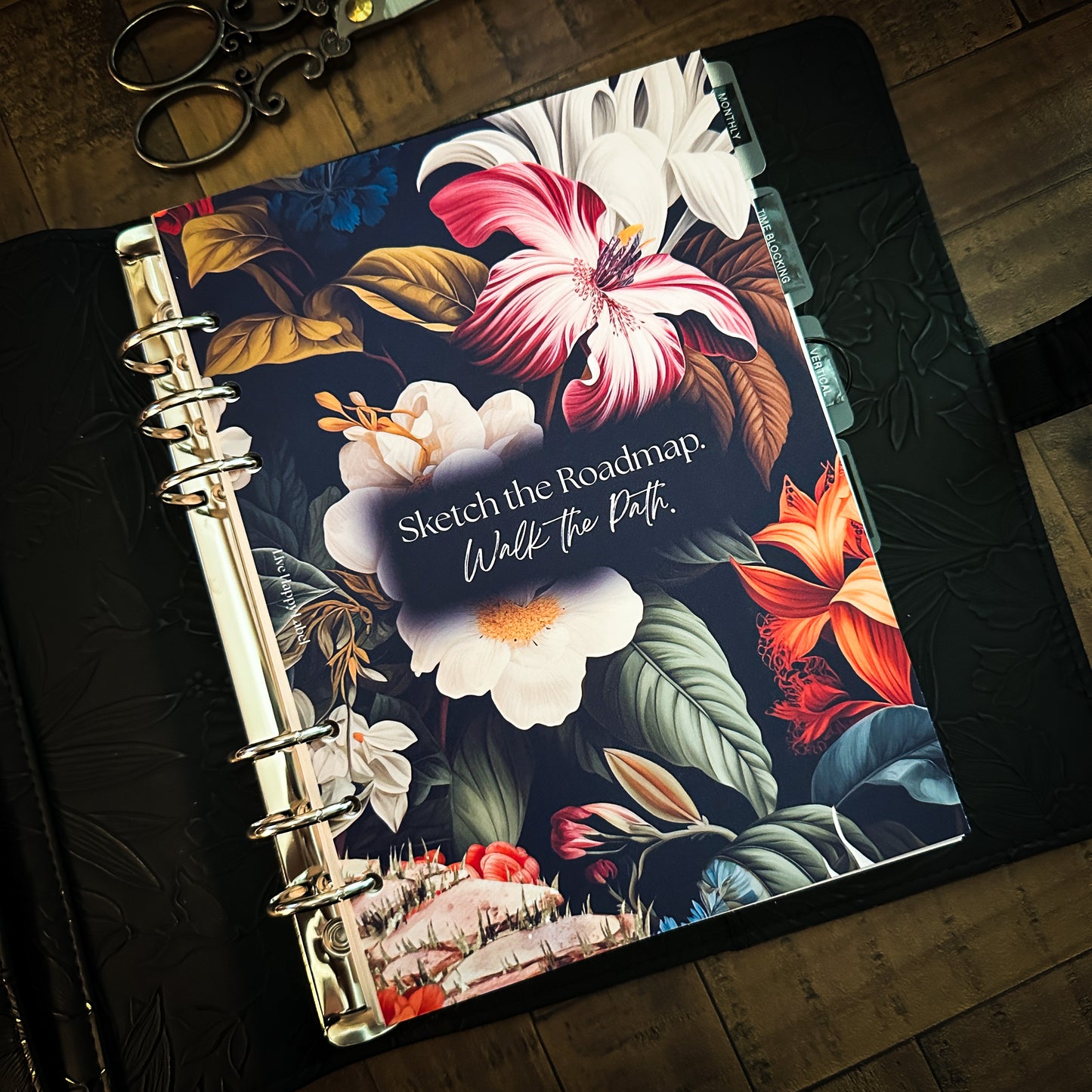 "Island Path" #001 Dashboard & Cover | A5, 6-Ring Punch
