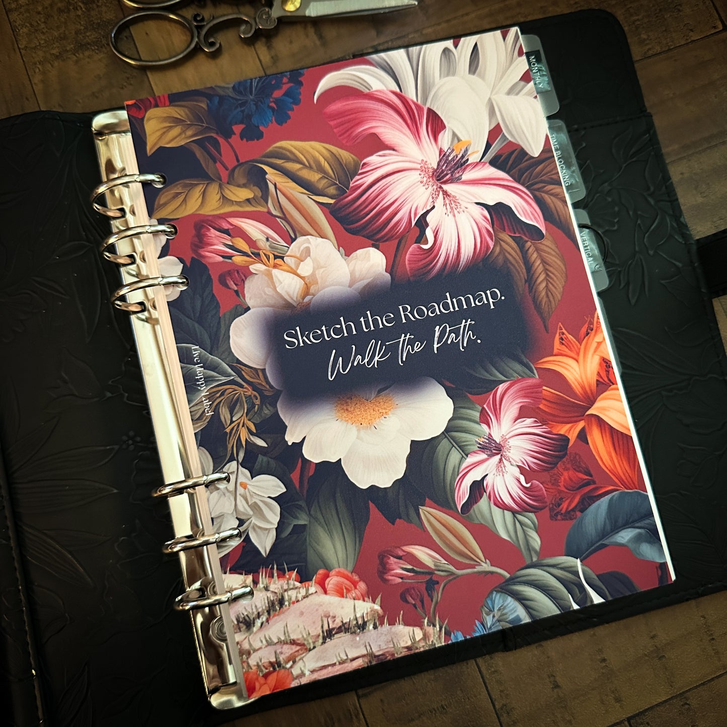 "Island Path" #003 Dashboard & Cover | A5, 6-Ring Punch