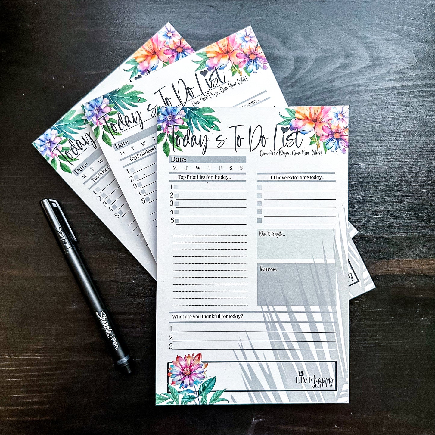 Daily To Do List Planner Pad | MilaMai Collection ~ 5.5" x 8.5"