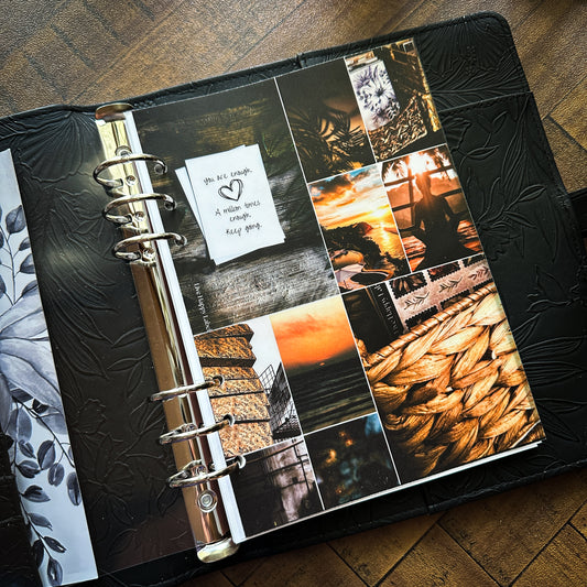 "Island Breeze" Dashboard & Cover | A5, 6-Ring Punch ~ Vellum with Plastic Cover ***DISCONTINUED MATERIAL***