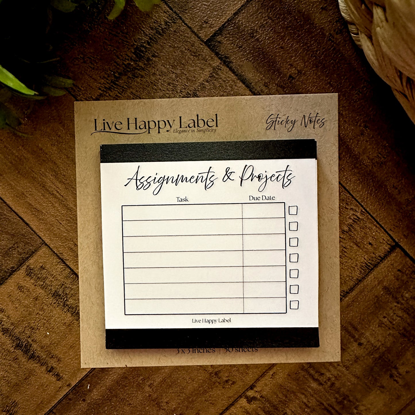 Assignments & Projects | Functional Sticky Notes | 3" x 3"