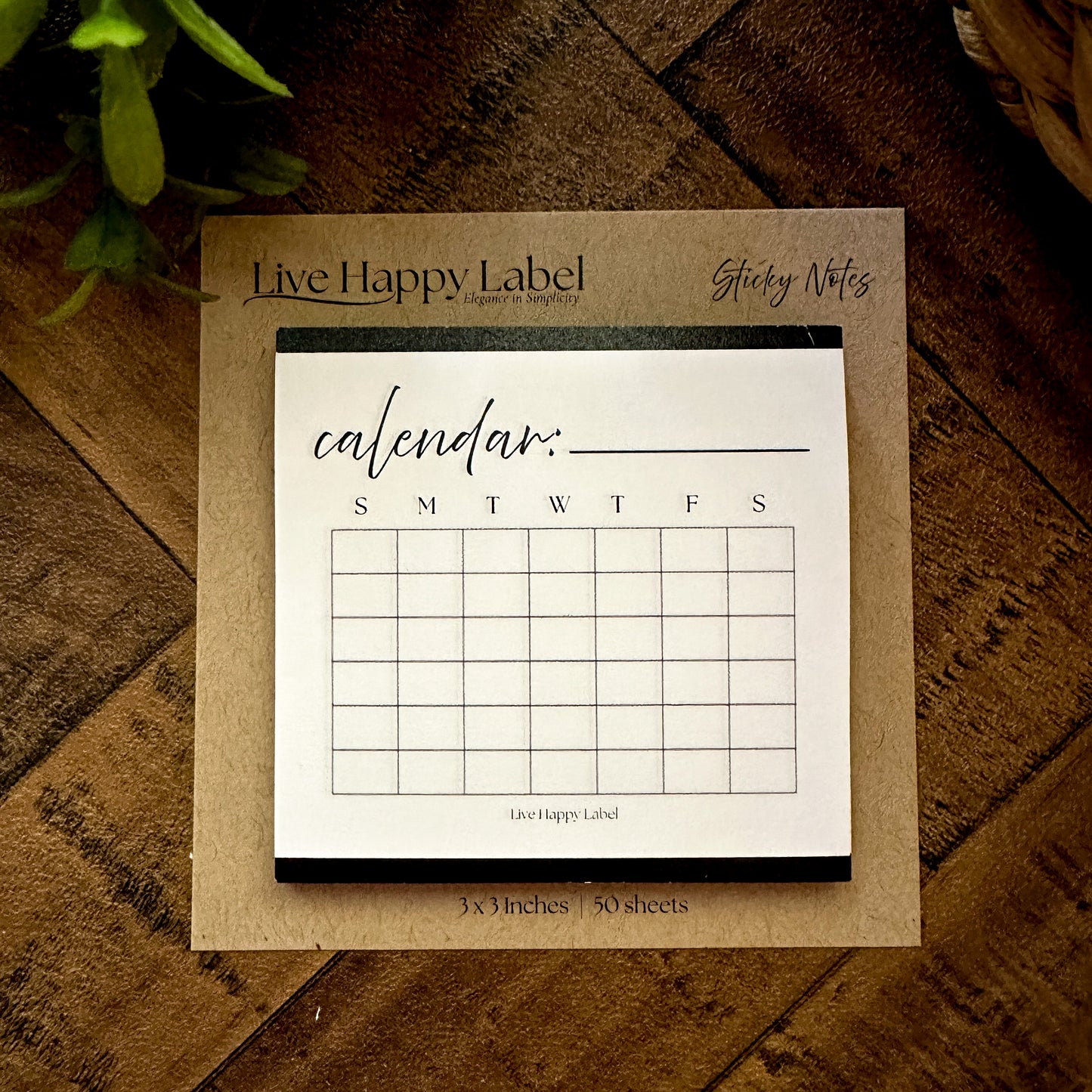 Calendar | Functional Sticky Notes | 3" x 3"