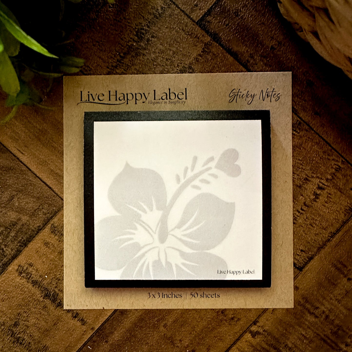 Hibiscus | Functional Sticky Notes | 3" x 3"