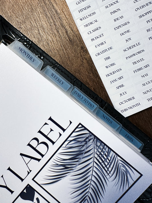 Top Tab Dividers with Label Sheet