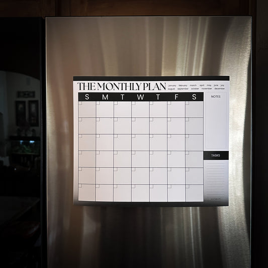 The Monthly Plan – Oversized Monthly Wall, Desk & Fridge Calendar | Minimalist