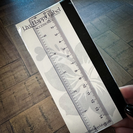 6" Acrylic Clear Ruler