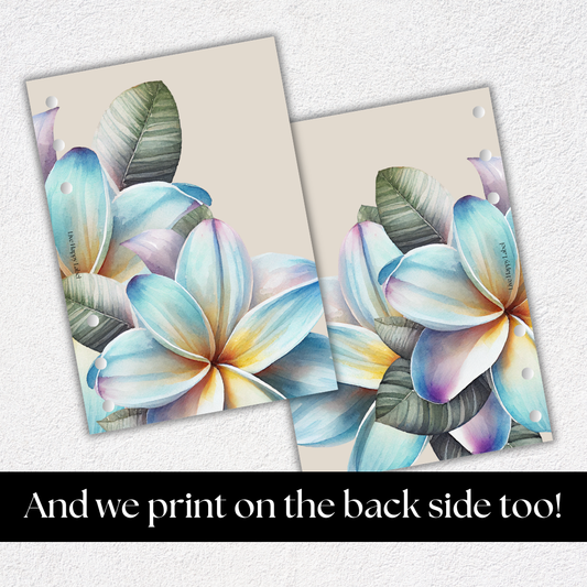 "Island Blooms" 006 Dashboard & Cover | A5, 6-Ring Punch