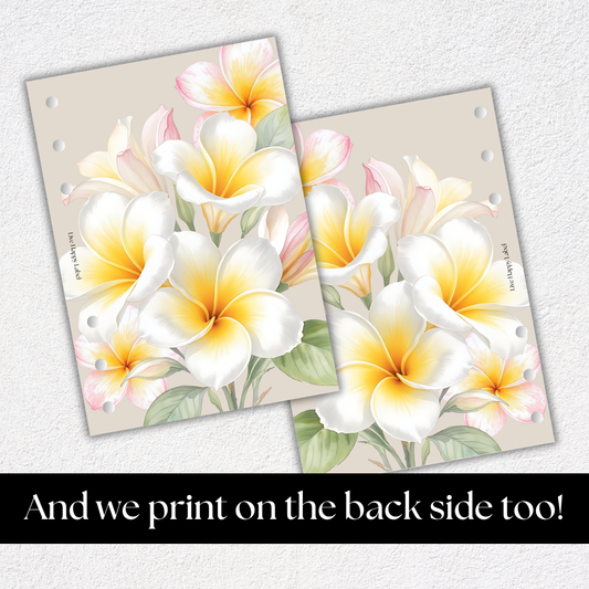 "Island Blooms" 007 Dashboard & Cover | A5, 6-Ring Punch