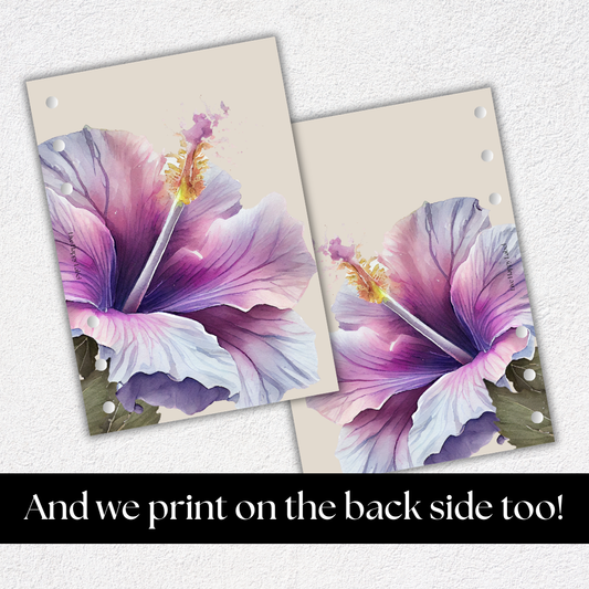 "Island Blooms" 004 Dashboard & Cover | A5, 6-Ring Punch