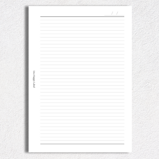 Lined Note Pages | A5, 6-ring Punch