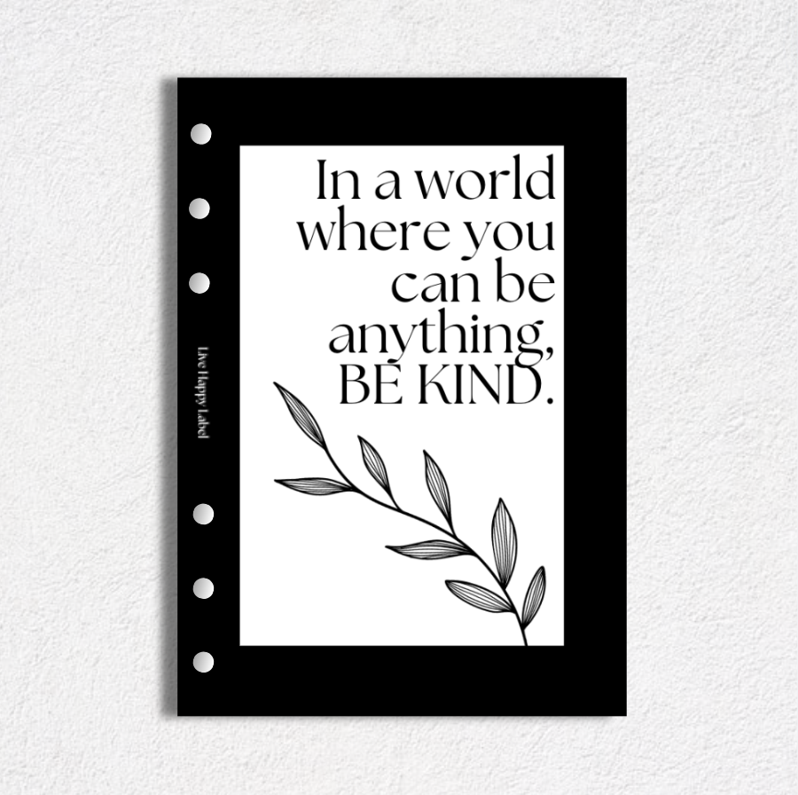 "In A World..." Dashboard & Cover | A5, 6-Ring Punch ***DISCONTINUED DESIGN***