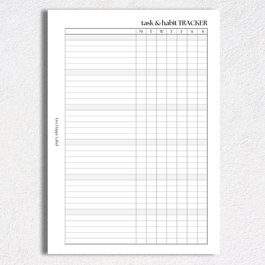 Task & Habit Trackers | A5, 6-ring Punch