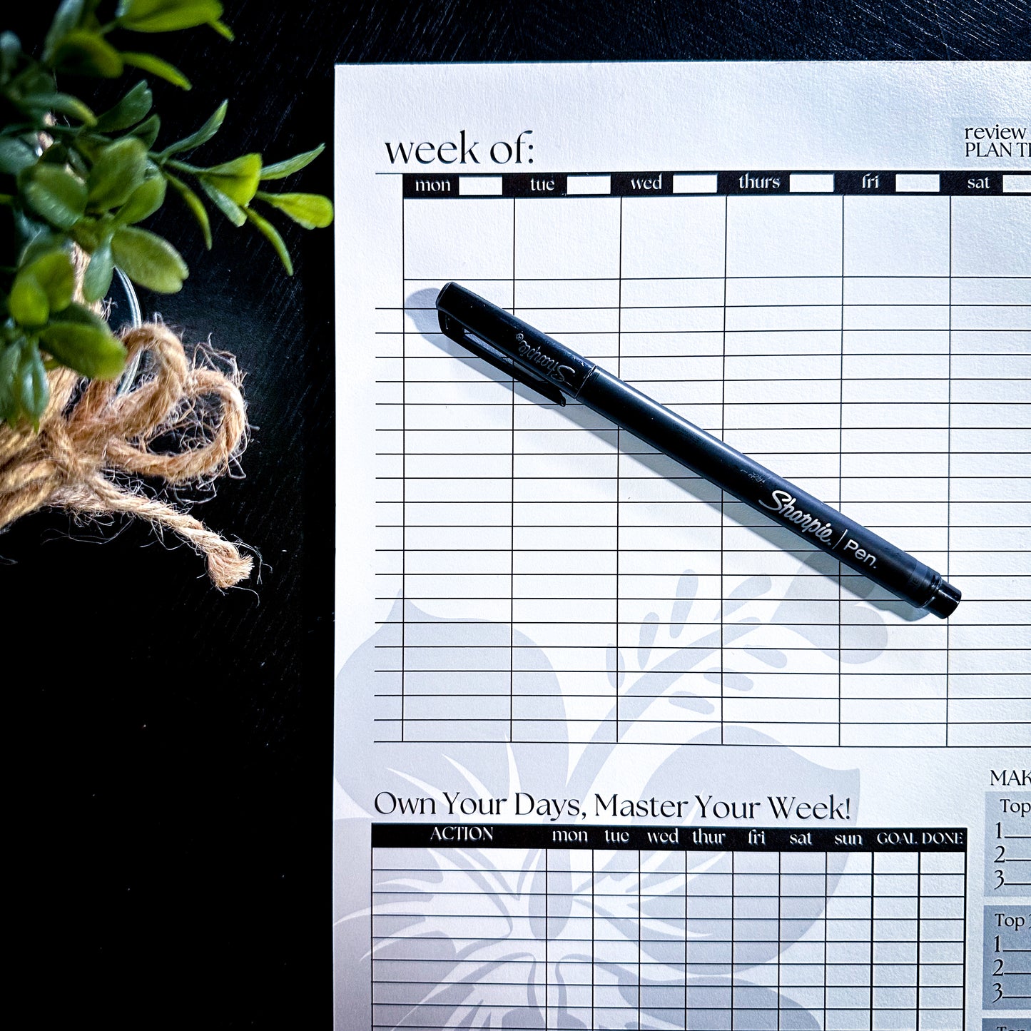 Weekly Planner Pad | LHL Collection ~ 8.5" x 11"