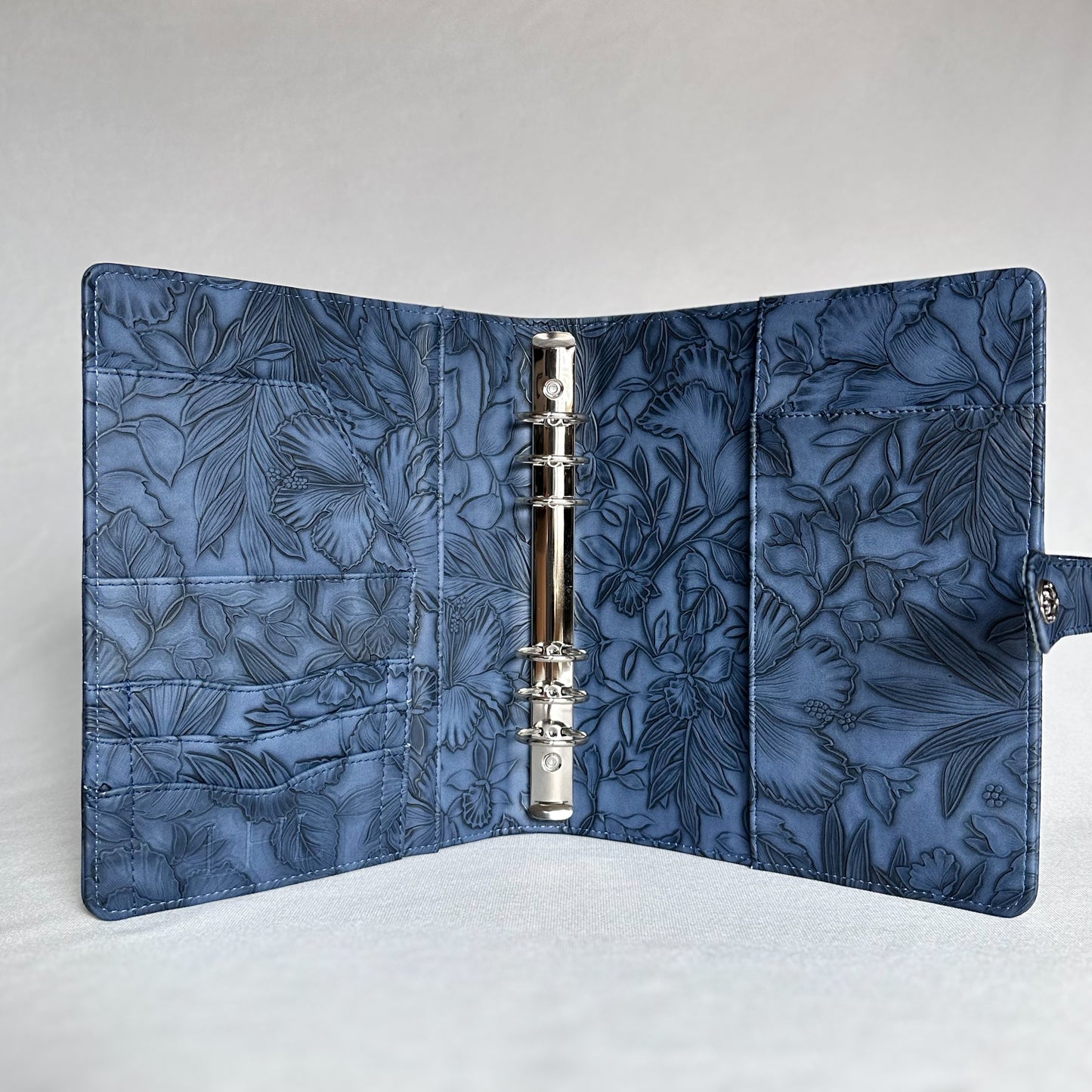 Kai Blue "Tropical Bloom" Planner Binder | A5, 6-ring