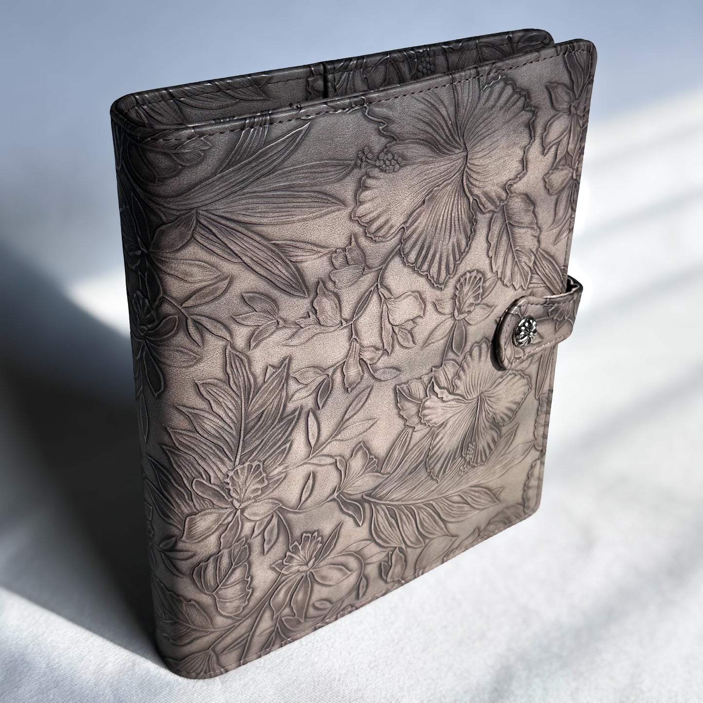 Kona Brown "Tropical Bloom" Planner Binder | A5, 6-ring